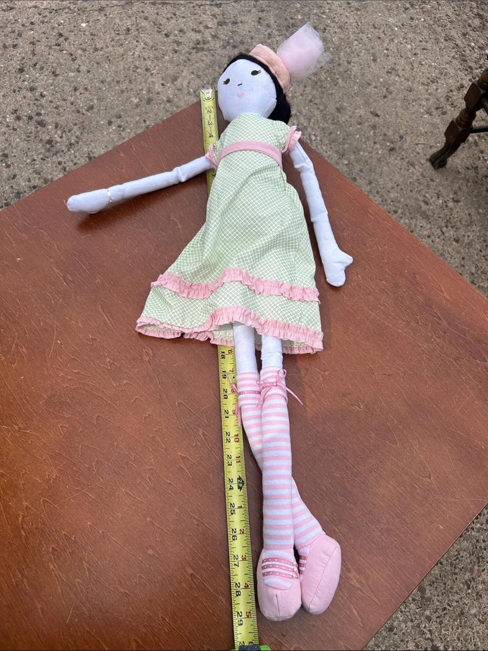 Pottery Barn Kids Ballerina Rag Doll Soft Cloth Doll long dangling legs 29” long